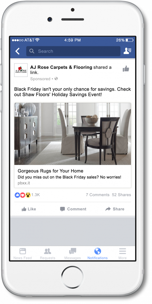 national advertising through local retailers