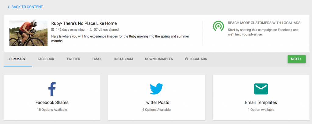 Promoboxx Dashboard for Retailers