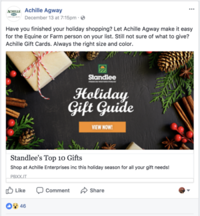 Retail Holiday Example Standlee
